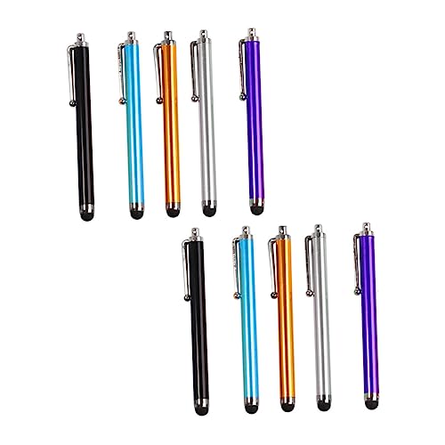 Housoutil 10er Set Kreative Stylus Pens Für Tablet Und Smartphone Hochsensitiver Tragbarer Touchscreen Stift Und Universeller Kapazitiver von Housoutil