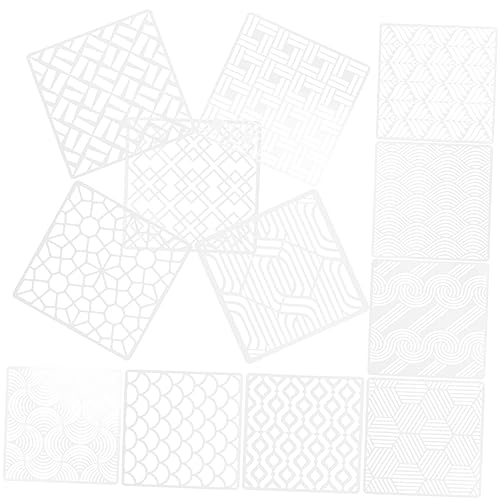 Housoutil 12 Blatt Schimmel Zeichnen Malschablonen Für Wände Geometrische Schablone Schablonen Für Kunstzeitschriften Malerei Schablonen Zeichnung Weiß Das Haustier Housoutil 12 Blatt Schimmel Zeichnen Malschablonen Für Wände Geometrische Schablone Schablonen Für Kunstzeitschriften Malerei Schablonen Zeichnung Weiß Das Haustier von Housoutil