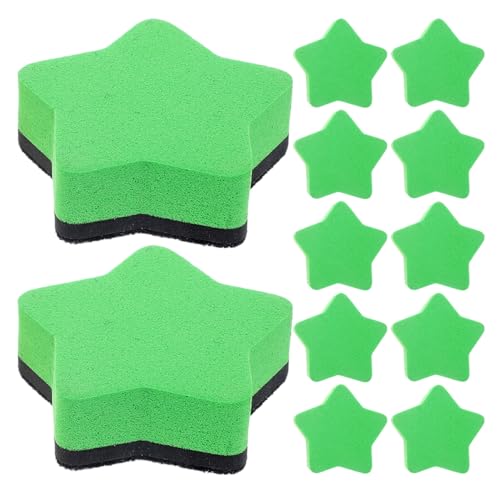 Housoutil 12 Stück Pentagramm-radiergummi Planke Klassenzimmer Kind Klein Mini Weiß Whiteboard-radierer Magnetischer Radiergummi Für Trockenlöschtafel Eva-filztuch Green Housoutil 12 Stück Pentagramm-radiergummi Planke Klassenzimmer Kind Klein Mini Weiß Whiteboard-radierer Magnetischer Radiergummi Für Trockenlöschtafel Eva-filztuch Green von Housoutil
