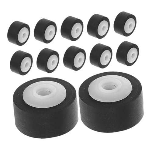 Housoutil 12 Stück Pullradlager Andruckrolle Für Recorder Andruckrolle Für Audio Rekorder Reparatur Wartung Andruckrolle Lagerrolle Für Video Andruckrolle Zur Reparatur Schwarz Plastik von Housoutil