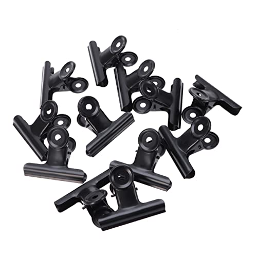 Housoutil 12Stücke Binder Clips Schwarz Robuste Metall Büroklammern Für Bürobedarf Schule Und Kreative Projekte Für Dokumentenorganisation Ticketbindung von Housoutil