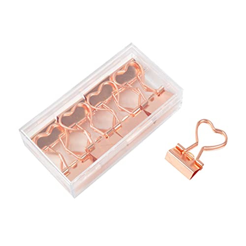 Housoutil 12Stücke Herzförmige Metall Binder Clips Roségold Dekorative Büroklammern für Notizen Rechnungen und Bastelprojekte für Büro Zuhause und Schule Housoutil 12Stücke Herzförmige Metall Binder Clips Roségold Dekorative Büroklammern für Notizen Rechnungen und Bastelprojekte für Büro Zuhause und Schule von Housoutil