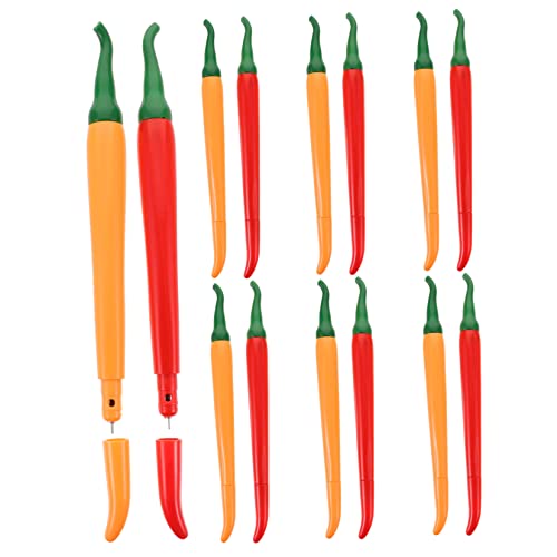 Housoutil 14 Stück Chili -Stift süße Gelstifte süße Stifte geformt matschige Stifte Pfeffer für Cartoon-Briefpapier Stift in Form von Chili-Gemüse signieren Stifte Abs Housoutil 14 Stück Chili -Stift süße Gelstifte süße Stifte geformt matschige Stifte Pfeffer für Cartoon-Briefpapier Stift in Form von Chili-Gemüse signieren Stifte Abs von Housoutil