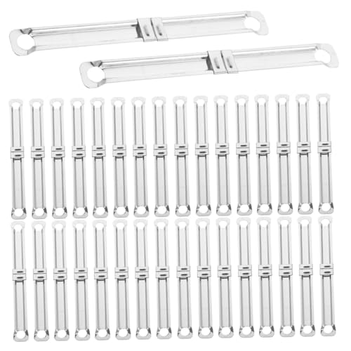 Housoutil 150 Stück Bindeclip aus Metall Verschluss Datei Büroklammern Bindeklammern Binderücken für lose Blätter DIY -Notebook -Zubehör Notizbuch segmentierter Binder Silver Housoutil 150 Stück Bindeclip aus Metall Verschluss Datei Büroklammern Bindeklammern Binderücken für lose Blätter DIY -Notebook -Zubehör Notizbuch segmentierter Binder Silver von Housoutil
