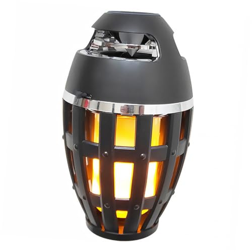 Housoutil 1Pc Outdoor Flamme Lautsprecher Vertikale Streifen Tragbare Simulierte Taschenlampe Kunststoff Schwarz Housoutil 1Pc Outdoor Flamme Lautsprecher Vertikale Streifen Tragbare Simulierte Taschenlampe Kunststoff Schwarz von Housoutil