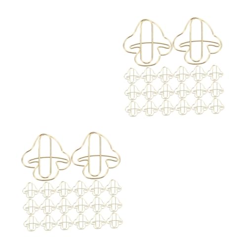 Housoutil 2 Sätze Goldene Büroklammer Süße Büroklammern Clips Pilzklammern Papierclip Pilz-bürobedarf Pilz-schreibtischzubehör Kreative Büroklammern Eisen 20 Stück * 2 Housoutil 2 Sätze Goldene Büroklammer Süße Büroklammern Clips Pilzklammern Papierclip Pilz-bürobedarf Pilz-schreibtischzubehör Kreative Büroklammern Eisen 20 Stück * 2 von Housoutil