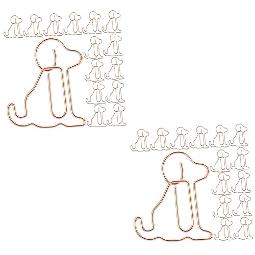 Housoutil 2 Sätze Rose Gold Welpenpapierklammer Kreative Büroklammern Kreativer Papierclip Papierklammer Befestigen Studenten-cartoon-büroklammern Papierclips Roségold Metall 50 Stück * 2 Housoutil 2 Sätze Rose Gold Welpenpapierklammer Kreative Büroklammern Kreativer Papierclip Papierklammer Befestigen Studenten-cartoon-büroklammern Papierclips Roségold Metall 50 Stück * 2 von Housoutil