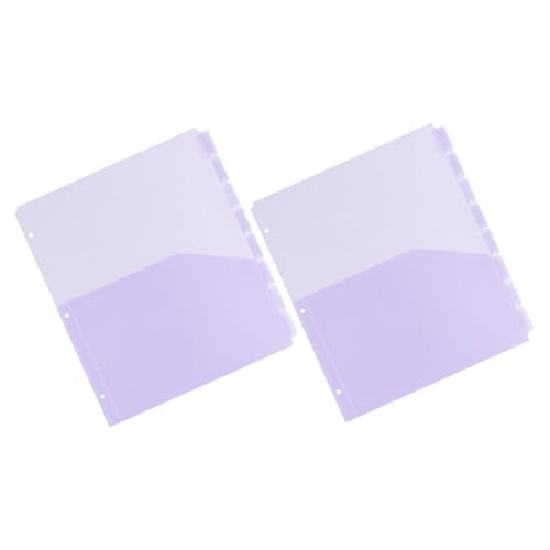 Housoutil 2 Sets Pocket Binder Teiler Ordner Teiler Binder Teiler Pp Pocket Teiler von Housoutil