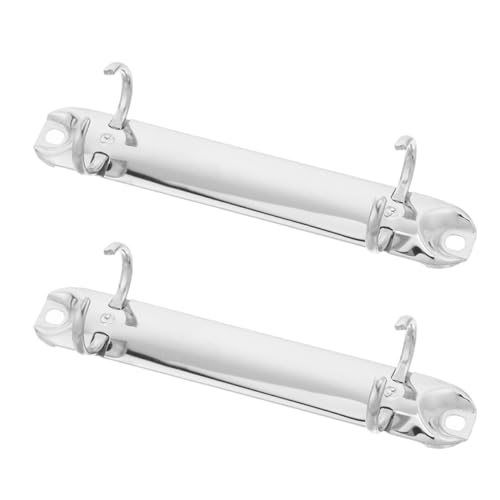 Housoutil 2 Stück Binderverschluss Heftklammer Lose Binderringe Aus Metall Lose Blattklammern Dateiordner-clip Ordnerklammer Aus Metall Ringbuch-clip Loseblatt-buchring Silver Eisen von Housoutil