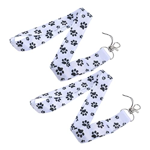 Housoutil 2 Stück Handy Halter Lanyard Lanyards Telefon Zubehör Handy Lanyard Schlüsselband Für Frauen Lanyard Für Handy Universal Handy Lanyard Handy Lanyard Weißes Polyester von Housoutil