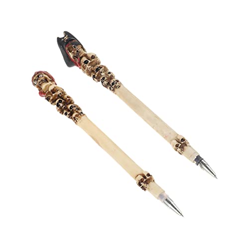 Housoutil 2 Stück Stifte Stifte Schreibstifte Schreibstifte Mit Totenköpfen Neuheitsstift Stifte Stifte Mit Totenköpfen von Housoutil