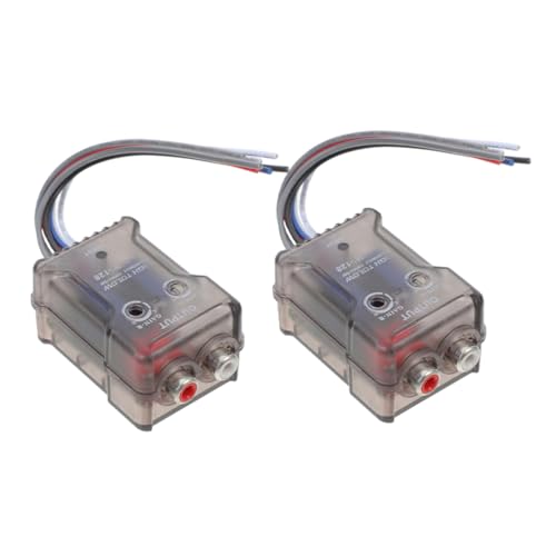 Housoutil 2 Stücke Radio Konverter Adapter High To Low Konverter Subwoofer Verstärker Lautsprecher Kabel Adapter Auto Audio Conversion Kit Für Auto Housoutil 2 Stücke Radio Konverter Adapter High To Low Konverter Subwoofer Verstärker Lautsprecher Kabel Adapter Auto Audio Conversion Kit Für Auto von Housoutil