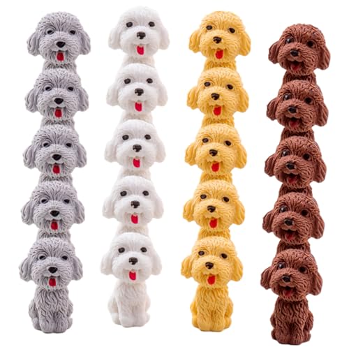 Housoutil 20 Stück Dog Eraser Hund Form Schule lustig Mutter klein Schülern Briefpapier Radiergummis für Stifte Mini-Radierer Welpengummis trendiges Löschwerkzeug Zufällige Farbe Housoutil 20 Stück Dog Eraser Hund Form Schule lustig Mutter klein Schülern Briefpapier Radiergummis für Stifte Mini-Radierer Welpengummis trendiges Löschwerkzeug Zufällige Farbe von Housoutil
