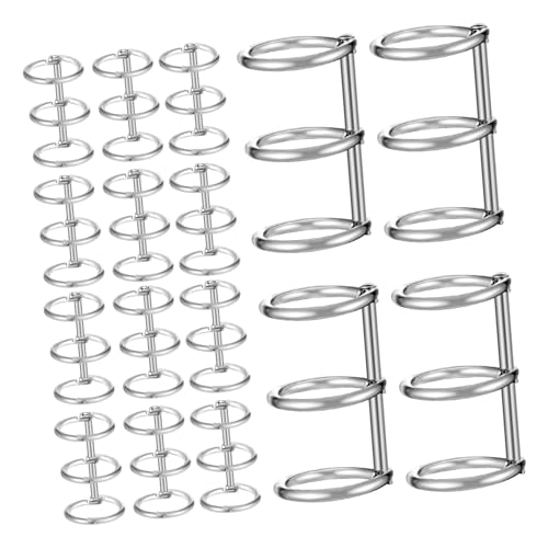 Housoutil 20 Stück Kalenderring-Bindering notizbuch Ordner mit Scharnierringen Metallringe für Karteikarten Ringbindeklammern Buchring Papierringe Ringe für Papier Ringclips Eisen Silber Housoutil 20 Stück Kalenderring-Bindering notizbuch Ordner mit Scharnierringen Metallringe für Karteikarten Ringbindeklammern Buchring Papierringe Ringe für Papier Ringclips Eisen Silber von Housoutil