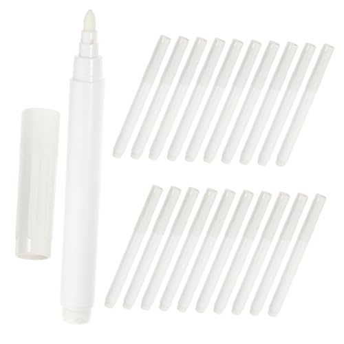 Housoutil 20 Stück weißer Markierungsstift malen Sie Markierungen Kreidemarker Whiteboard-Marker Kreidetafel Bleistifte schreibkladde erasable pen praktische Kreidestifte Schulbedarf Plastik von Housoutil