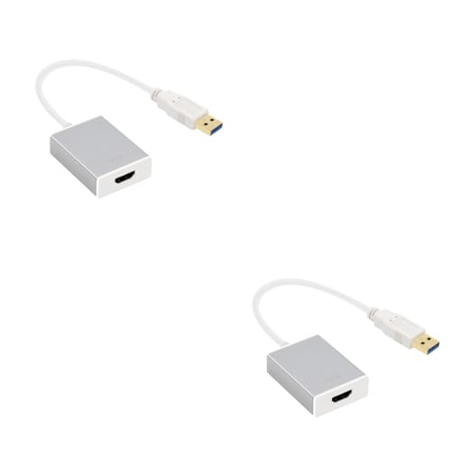 Housoutil 2St USB zu Kabel usb3.0 zu konverter USB zu HDTV Adapter USB-Adapter Computer-Adapterkabel P-Adapterkabel USB-Multi-Screen-Adapterkabel USB zu Adapter usb3.0 zu Adapter Fernsehen von Housoutil