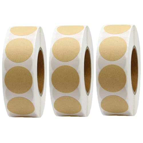 Housoutil 3 Rollen Runde Etikettenaufkleber Farben Klebeband Allzwecketiketten Scrapbooking Aufkleber Farbig Sortierte Etiketten Aufkleber Verpackung Ästhetische von Housoutil