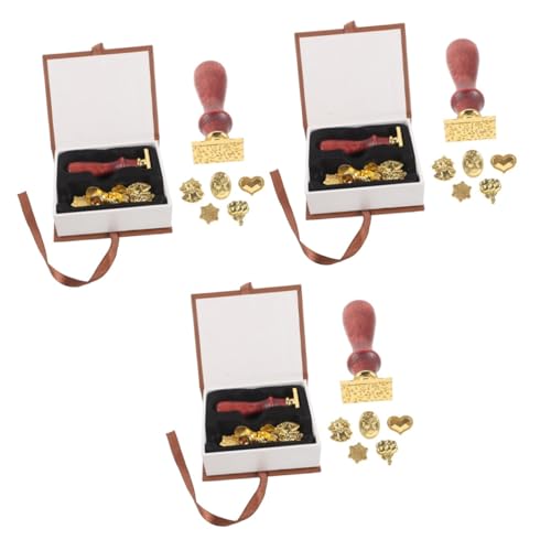 Housoutil 3 Sätze Feuerfarbe Seet Set Box Wachssiegelstempel Brief Wachssiegel-Stempelset Wachsstempel dekoration hochzeitsdeko Kits für Wachssiegel Vintage Wachssiegel Stempel Metall Housoutil 3 Sätze Feuerfarbe Seet Set Box Wachssiegelstempel Brief Wachssiegel-Stempelset Wachsstempel dekoration hochzeitsdeko Kits für Wachssiegel Vintage Wachssiegel Stempel Metall von Housoutil