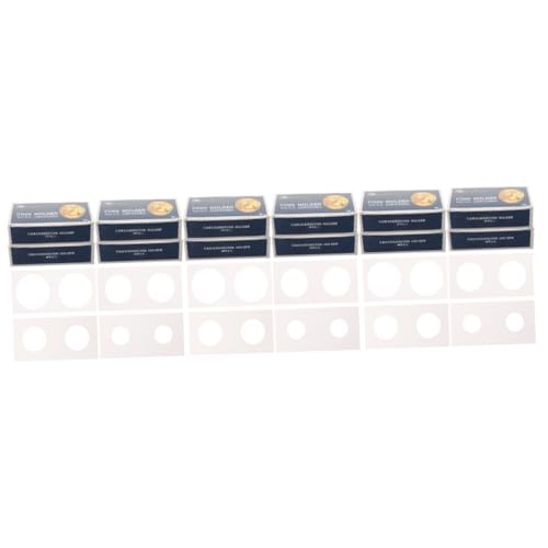 Housoutil 3 Sätze Münz-büroklammer Münzhalter Beschützer Halter Für Sammler Sammlungsorganisator Klein Inhaber Münzsammlungen Aufbewahrung Von Münzsammelbehältern Münzzubehör Papier 4boxen*3 von Housoutil