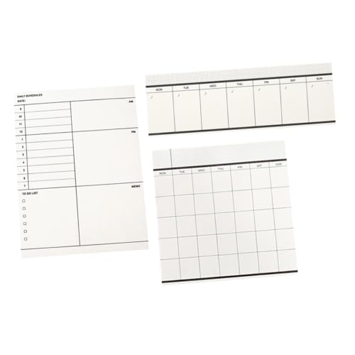 Housoutil 3 Stück Büro-Notizblöcke gefüttert Memo Schreibwaren Spiral- kleines liniertes notizbuch spiralblock Täglicher Planer kleiner planer notizblock Notizzubehör Papier von Housoutil