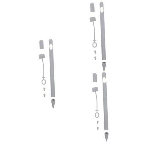 Housoutil 3St -Nib-Abdeckung Bleistiftbeutel aus Silikon Stylus-Stiftabdeckungen aus Silikon Stylus Pen für Stylus-Stifthülle Stylus Stiftetui Handschrift Mäppchen Silikonbeutel von Housoutil