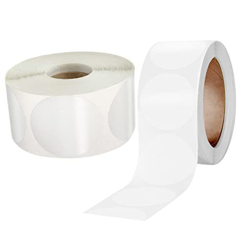 Housoutil 4 Rollen Runder Transparenter Aufkleber Runden Kreis Runder Aufkleber Klebstoff Klebeband Klar Klare Runde Aufkleber Etikett Abnehmbarer Aufkleber Transparentes Drachenmaterial von Housoutil