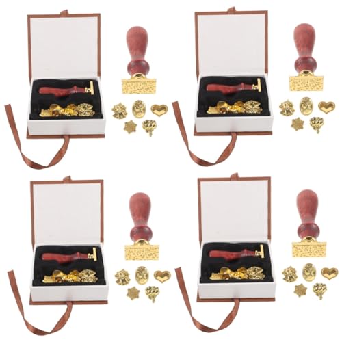Housoutil 4 Sätze Feuerfarbe Seet Set Box Briefstempel Siegelstempel Wachsstempel Wachssiegel-stempelset Lacksiegel Stempel Hochzeitsdekoration Briefumschläge Kits Für Wachssiegel Hölzern Housoutil 4 Sätze Feuerfarbe Seet Set Box Briefstempel Siegelstempel Wachsstempel Wachssiegel-stempelset Lacksiegel Stempel Hochzeitsdekoration Briefumschläge Kits Für Wachssiegel Hölzern von Housoutil