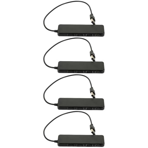 Housoutil 4 Stück 4 4-Port-Hub USB-Hub mit 4 Anschlüssen Computerzubehör Laptop-Dockingstation Verlängerungskabel mehrere USB-Anschlüsse für Laptops zusätzliche USB-Anschlüsse für Laptops von Housoutil