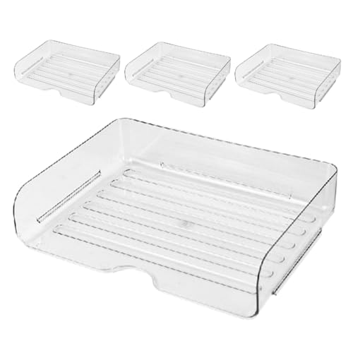 Housoutil 4 Stück Desktop-Aufbewahrungsbox Papier-Organizer-Fach Papierfach-Organizer für den Schreibtisch Organisator für Papierfächer Schreibtisch Papierfach das Haustier Transparent Housoutil 4 Stück Desktop-Aufbewahrungsbox Papier-Organizer-Fach Papierfach-Organizer für den Schreibtisch Organisator für Papierfächer Schreibtisch Papierfach das Haustier Transparent von Housoutil