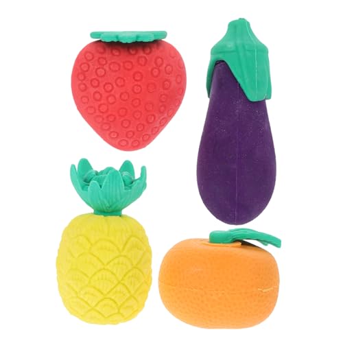 Housoutil 4 Stück Obst- Und Gemüsegummi Schreibwaren Süßes Stationäres Eraser Im Klassenzimmer Mini-obst-radierer Süße Mini-radierer Radiergummi Housoutil 4 Stück Obst- Und Gemüsegummi Schreibwaren Süßes Stationäres Eraser Im Klassenzimmer Mini-obst-radierer Süße Mini-radierer Radiergummi von Housoutil