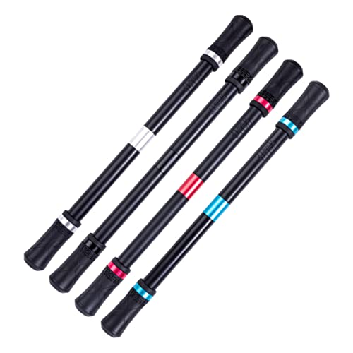 Housoutil 4 Stück Schwarzer -stift Stressstift Abbauen Fingertrainingsstift Spinnen Stift- Zappelstifte Finger Rotierender Stift Rollen Fingerstift Aluminiumlegierung Black von Housoutil