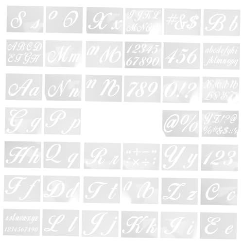 Housoutil 40 Stück Vorlage für Buchstaben Schablone für Wände Vorlagen Beschriftung Alphabet-Schablonen groß Buchstabenschablone zum Malen Buchstaben- und Zahlenschablonen das Haustier Weiß Housoutil 40 Stück Vorlage für Buchstaben Schablone für Wände Vorlagen Beschriftung Alphabet-Schablonen groß Buchstabenschablone zum Malen Buchstaben- und Zahlenschablonen das Haustier Weiß von Housoutil