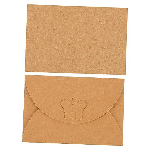 Housoutil 50 Stück Umschlag mit Schmetterlingsverschluss Vintage-Umschlag Briefumschläge Mini-Umschläge Party Vintage-Briefpapier Retro-Briefpapier Kraft-Umschlag Kraftpapier Housoutil 50 Stück Umschlag mit Schmetterlingsverschluss Vintage-Umschlag Briefumschläge Mini-Umschläge Party Vintage-Briefpapier Retro-Briefpapier Kraft-Umschlag Kraftpapier von Housoutil