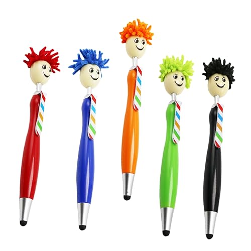 Housoutil 5St Stylus Kugelschreiber Berühren Sie den Telefonstift Textmarker Laptop-Stift Gel Pen Gel Stift Cartoon-Puppenstift Cartoon-Touchscreen-Stift Tablette Geste Stift Kind Plastik von Housoutil