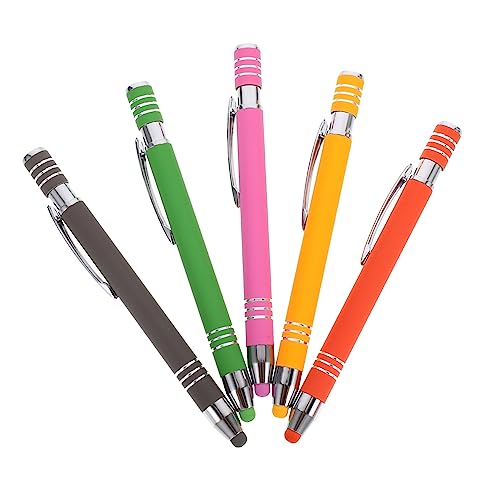Housoutil 5er Set Kugelschreiber Mit Touchscreen Funktion Kreative Kapazitive Stifte Für Smartphone Und Tablet Ergonomisches Design von Housoutil