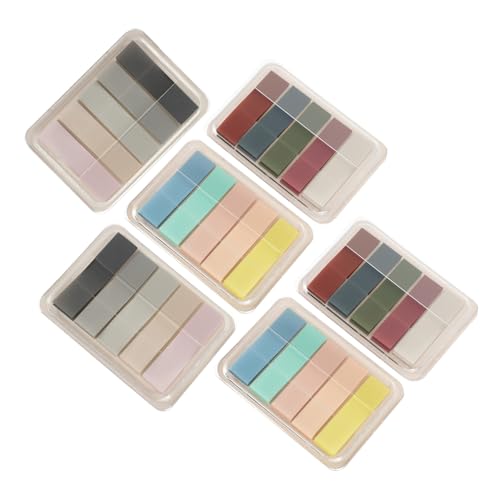 Housoutil 6 Boxen Markierungen Pastell-textmarker Pastelle Post Heftklammern Groß Aufkleber Etiketten Klebrig Markieren Transparent Klein Kleine Notizen Clips Süßes Stationäres Büro Papier Housoutil 6 Boxen Markierungen Pastell-textmarker Pastelle Post Heftklammern Groß Aufkleber Etiketten Klebrig Markieren Transparent Klein Kleine Notizen Clips Süßes Stationäres Büro Papier von Housoutil