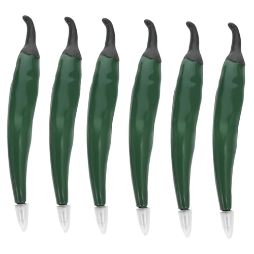 Housoutil 6 Stück Chili-Kugelschreiber Pfeffer farbig süße Stifte Neuheitstifte Tipps schreibutensilien schreib schreib schreib Tragbare Kugelschreiber Festival-Kugelschreiber Plastik Green Housoutil 6 Stück Chili-Kugelschreiber Pfeffer farbig süße Stifte Neuheitstifte Tipps schreibutensilien schreib schreib schreib Tragbare Kugelschreiber Festival-Kugelschreiber Plastik Green von Housoutil