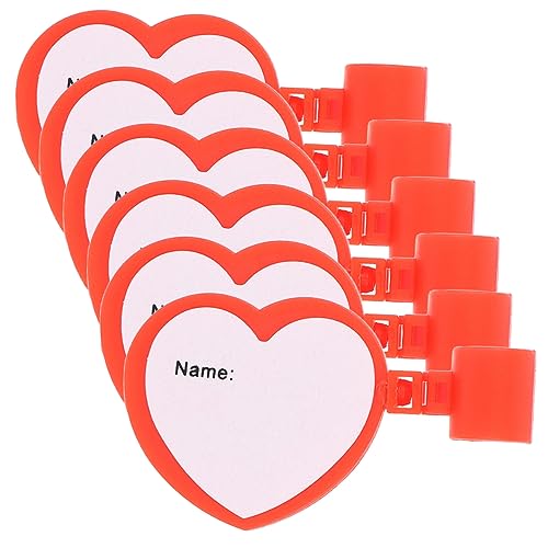 Housoutil 6 Stück -Namensschild Namensschild für Rohr -Tags -Clip Etikettenhalter -Namenshalter Austausch des Stethoskopschlauchs Namensschilds Plastik von Housoutil
