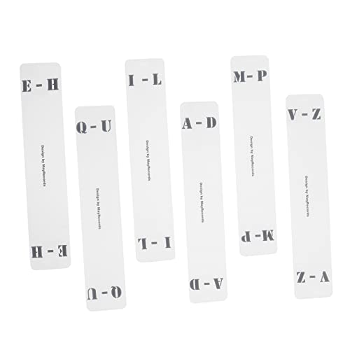 Housoutil 6 Stück Schallplatten Sortierkarten Schallplatten Trennblätter Transparente Registerkarten Trennblätter Karten Alben Z Display Schallplattensammlung Trennblätter Vinyl von Housoutil