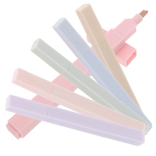 Housoutil 6 Stück Textmarker Whiteboard Marker Stifte Trocken Abwischbare Marker Scrapbooking Marker Kompakter Scrapbook Marker Tägliches Zubehör Praktischer Markierungsstift Bunt von Housoutil
