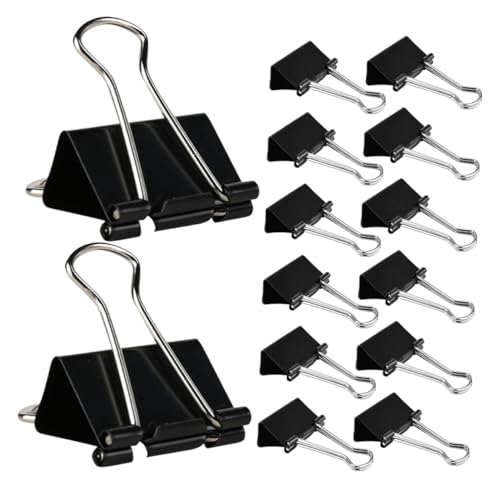 Housoutil 60 Stück Langes Schwanzclip -Schreibwaren kleine Heftklammern Papierclips Klemmbinder Binder Büroklammern Binderclip Büroklammern Ordner für die Schule Eisen Schwarz Housoutil 60 Stück Langes Schwanzclip -Schreibwaren kleine Heftklammern Papierclips Klemmbinder Binder Büroklammern Binderclip Büroklammern Ordner für die Schule Eisen Schwarz von Housoutil