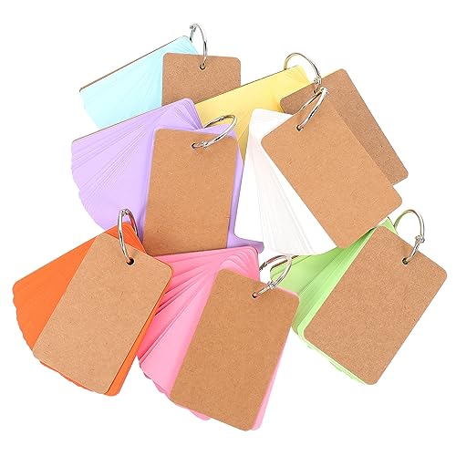 Housoutil 7 Sätze Leere Papier karte Blau leerer weißer notizblock leere Karten Notizblöcke Masse Notizbilder Pads leerer notizblock Notizkarten Briefpapier leere papierkarte von Housoutil
