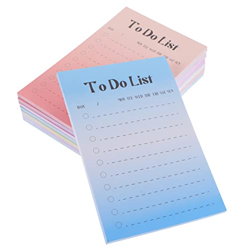 Housoutil 8 Notizbuch Pads selbstklebend Unterlage Aufkleber-Notizen Pastell bunt Notizblöcke für die Schule Notizaufkleber abreißbare Memo-Sticker Notizblöcke für Schreibwaren Papier von Housoutil