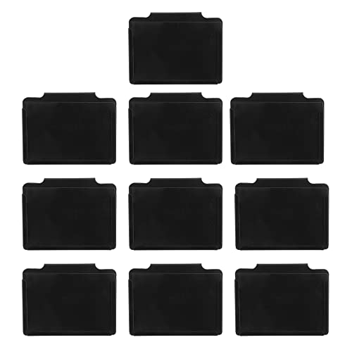 Housoutil Beschriftungsschilder Boxen Clip Etikettenhalter 10 Sets Black Clip auf Tag Label Inhaber Clip H?ngende Bin Clips Bin Clip Labels Bin Clip Labels Etiketten Clip Metall von Housoutil