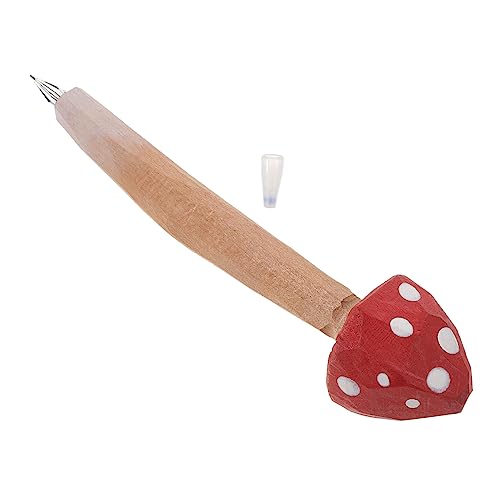 Housoutil Gravurstift Aus Holz Pilze Schreibwaren Schreiben Lustiger Stift Erwachsene Stifte Für Die Schule Süßer Stift Pilz-kugelschreiber Pilzstift Geformt Süße Schulsachen Ball Punkt Housoutil Gravurstift Aus Holz Pilze Schreibwaren Schreiben Lustiger Stift Erwachsene Stifte Für Die Schule Süßer Stift Pilz-kugelschreiber Pilzstift Geformt Süße Schulsachen Ball Punkt von Housoutil