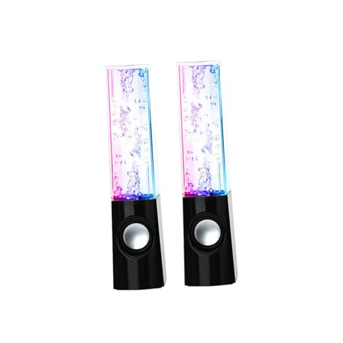 Housoutil Kabelgebundene Brunnenlautsprecher mit Bunten LED Lichtern Stereo Lautsprecher für PC Smartphone Laptop Faszinierender Wasserspieleffekt für Zuhause Partys Housoutil Kabelgebundene Brunnenlautsprecher mit Bunten LED Lichtern Stereo Lautsprecher für PC Smartphone Laptop Faszinierender Wasserspieleffekt für Zuhause Partys von Housoutil