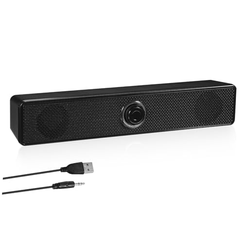 Housoutil Kleine Soundbar mit Subwoofer Kompakte Desktop Lautsprecher für PC Tablet Fernseher Elegante Kabelverbindung Tragbares Soundsystem für Musikgenuss Überall Housoutil Kleine Soundbar mit Subwoofer Kompakte Desktop Lautsprecher für PC Tablet Fernseher Elegante Kabelverbindung Tragbares Soundsystem für Musikgenuss Überall von Housoutil
