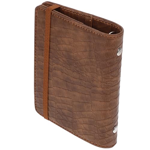 Housoutil Krokodilmuster -Notizblock notizbuch klein Taschennotizbuch Mini Arbeitsheft Taschentagebuch kleines Tagebuch Notizpolster Kleine Notizblock-Taschengröße Pu Coffee von Housoutil