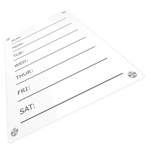 Housoutil Magnetische Notiztafel Kühlschrank Whiteboard Trocken Abwischbar Löschbarer Planer Groß Für Notizblöcke Erwachsene Magnetische Trocken Abwischbare Listentafel Magnetische von Housoutil