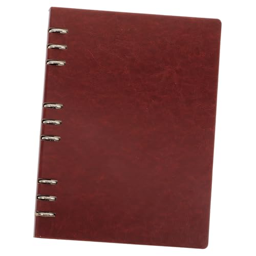 Housoutil Notizbuch für Studenten notizbuch mit kalender binder notebook schreibblöcke zeichenheft Registerkarten Notizbücher spiralblock Zeitplan-Notizblock Agenda Notebook Papier Brown von Housoutil